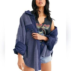 Free People Blue Jean Jacket
